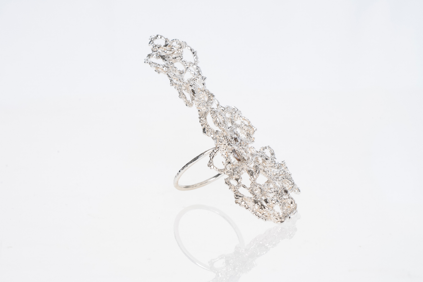 'Silver ribbon' Ring