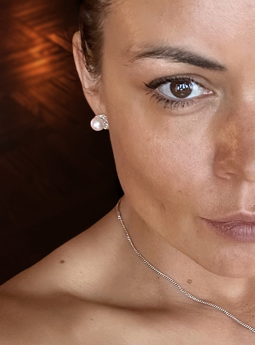 'Corrasi' Pearls and Rocks Earrings