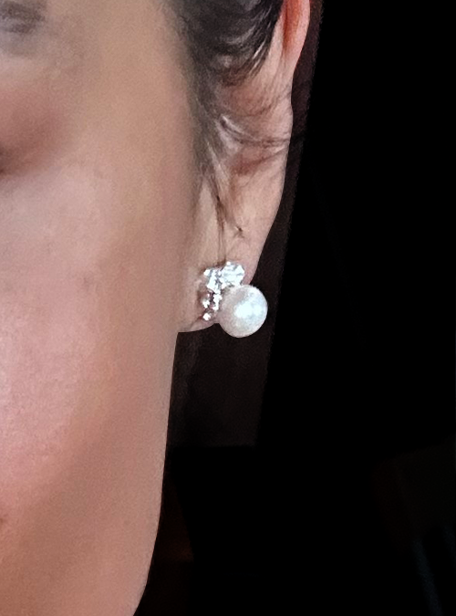 'Corrasi' Pearls and Rocks Earrings