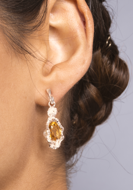 'Entanglement with Imperial Topaz Earrings
